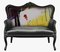 Grey Velvet Sofa with Butterfly White on Mine from Mineheart 1