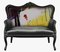 Grey Velvet Sofa with White Butterfly on Nude from Mineheart 1