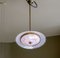Double Glass Disc Ceiling Lamp, 1950s 1