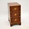 Antique Burr Elm Military Campaign Style Side Chest of Drawers 2