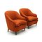 Brick-Colored Armchairs, 1950s, Set of 2, Image 8