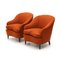 Brick-Colored Armchairs, 1950s, Set of 2, Image 3