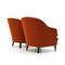 Brick-Colored Armchairs, 1950s, Set of 2 6