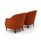 Brick-Colored Armchairs, 1950s, Set of 2, Image 5