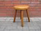 Oak Stool in the Style of Charlotte Perriand, France, 1960s, Image 1