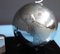 Fighter Airplane on Metal Globe with Black Marble Base 12