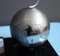 Fighter Airplane on Metal Globe with Black Marble Base 13