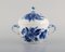 Blue Flower Braided Sugar & Cream Set on a Serving Tray from Royal Copenhagen, Set of 3 2