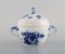 Blue Flower Braided Sugar & Cream Set on a Serving Tray from Royal Copenhagen, Set of 3, Image 3