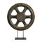 Wooden Wheel on Iron Base 1