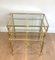 French Brass and Glass Nesting Tables from Maison Jansen, 1940s 3