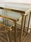 French Brass and Glass Nesting Tables from Maison Jansen, 1940s 7