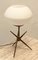 Lampada da tavolo in ottone e vetro opalino, Immagine 4
