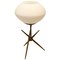 Brass and Opaline Table Lamp, Image 1