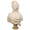 Carrara Marble Bust, France, Early, 19th Century, Image 1