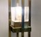 Lámpara de pie italiana de latón, metal cromado y vidrio, Imagen 4
