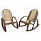 Bentwood Rocking Chairs with Sitting and Back in Caning, Set of 2 1
