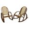 Bentwood Rocking Chairs with Sitting and Back in Caning, Set of 2, Image 1