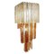 Square Cascading Murano Glass Chandelier from Venini 1