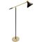 Floor Lamp Marble Base and a Brass Arm from Stilnovo, 1950s 1