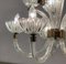 Lámpara de araña de dos pisos de cristal de Murano, años 70, Imagen 2