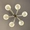 Art Deco Murano Glass 6-Arm Chandelier, Image 5