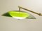 Italian Articulating Floor Lamp with Green Plexi Shade from Stilux, 1960s 2