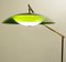 Italian Articulating Floor Lamp with Green Plexi Shade from Stilux, 1960s, Image 3