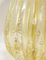 Goldfarbene Tischlampen aus Muranoglas mit Lampenschirmen aus Wildem Seidenholz, 2er Set 6