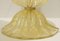 Gold Dust Murano Glass Table Lamps with Wild Silk Lampshades, Set of 2, Image 2