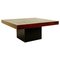 Square Coffee Table with Carved Top 1