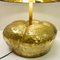 Lampade da tavolo Pumpkin in metallo dorato martellato, set di 2, Immagine 3