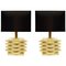 Travertine Table Lamps, Set of 2 1