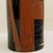 Vase Cylindrique en Verre Gravé Noir par A. Riecke, 20ème Siècle 3