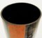 Zylindrische Vase aus Schwarzem Graviertem Glas von A. Riecke, 20. Jahrhundert 5