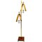 Wood and Brass Floor Lamp 1