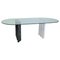 Black and White Marble & Glass Top Dining Table 1