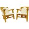 Scandinavian Solid Wood Armchairs, Set of 2 1