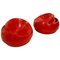 Indoor or Outdoor Red Fiberglass Armchairs, Set of 2, Image 1