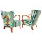 Italian Upholstery Armchairs, 1950, Set of 2, Image 1