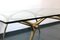 Belgian Coffee Table in Glass & Polished Brass by Kouloufi, 1970s, Image 3