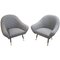 Italian Upholstered Armchairs, 1950s, Set of 2 1