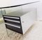 Glass & Chrome Brushed Esteral Writing Desk by Xavier Marbeau, 1970s 2