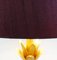 Messing Lotus Tischlampe von Maison Charles, 1960er 5
