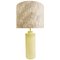 Pale Yellow Pastel Ceramic Pottery Table Lamp from Zaccagnini, Italy, Image 1