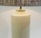 Pale Yellow Pastel Ceramic Pottery Table Lamp from Zaccagnini, Italy 5