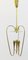 Italian Brass & Glass Pendants Lights in the Style of Fontana Arte, Italy, 1970s, Set of 2 3