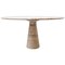 Travertine Dining Table by Angelo Mangiarotti 1