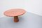 Red Travertine Dining Table in the Style of Angelo Mangiarotti 3
