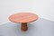 Red Travertine Dining Table in the Style of Angelo Mangiarotti 6